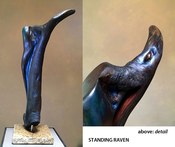 Standing Raven