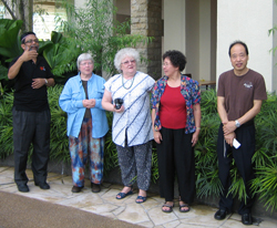 Ab. Kareem with speakers