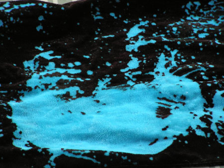 velvet scarf, detail